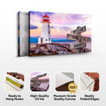 Lighthouse Family Names Sign by Tailored Canvases
