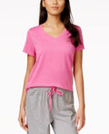 Hue Solid Short Sleeve Sleep Tee by Vanessa Jane