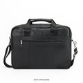 Genuine Leather Business Bag Briefcase - Laptops up to 16-inch by Zerodamage Sahara Case LLC