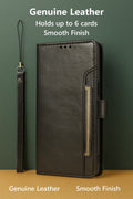 iPhone 17 Case - Leather Folio Wallet | Indy Series by Zerodamage Sahara Case LLC