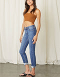 Cane Mid Rise Slim Straight Leg Jeans - Medium by Boutique 23