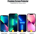 ZeroDamage Clear Tempered Glass Screen Protector (2-Pack) - iPhone 13 mini by Zerodamage Sahara Case LLC