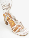 Soren Lace Up Heel - Camel Dots by Boutique 23