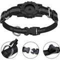 Adjustable Black Nylon Collar Case for Medium Dogs - Apple AirTag by Zerodamage Sahara Case LLC