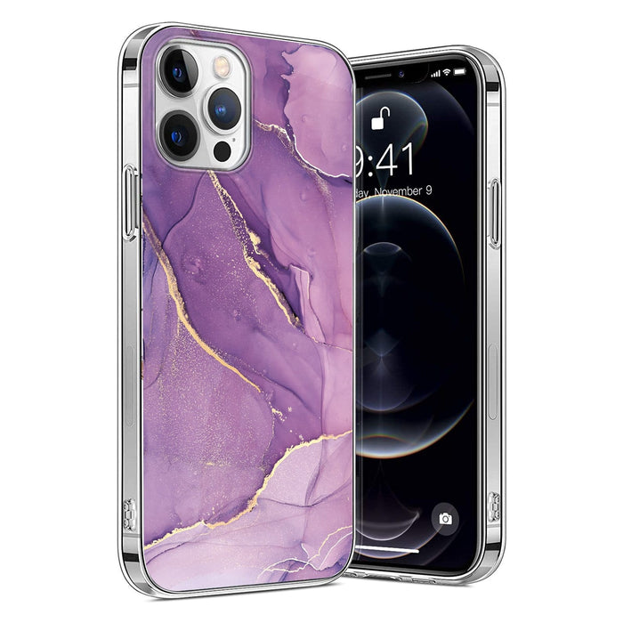 Purple Marble Series Case - iPhone 13 Pro by Zerodamage Sahara Case LLC