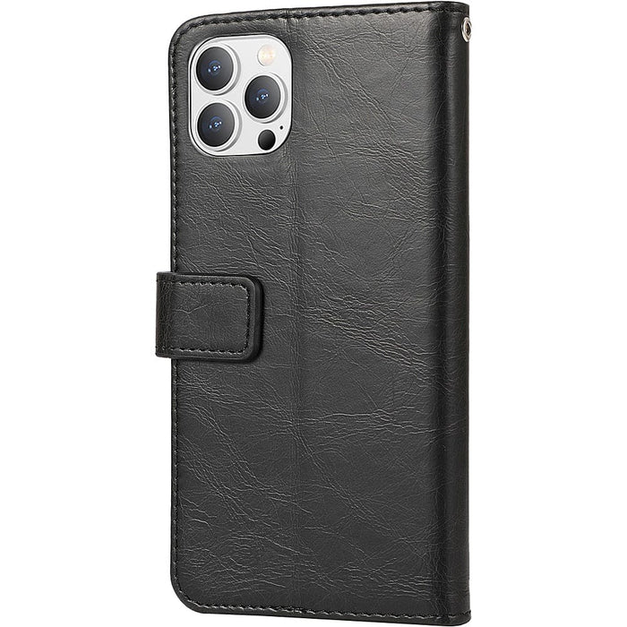 Indy Series Leather Wallet Case - iPhone 14 Pro - CP00354 CP00355 by Zerodamage Sahara Case LLC