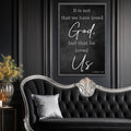 1 John 4:10 Faith Sign V by Tailored Canvases