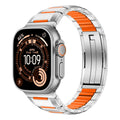 Steel & Silicone Apple Watch Band Series 11/10/9/8/7/6/5/4/ SE / Ultra 1/2/3 by Arleathercraft