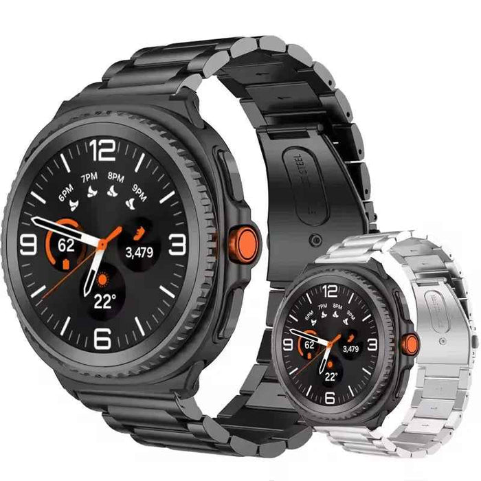 Luxury Stainless Steel Integrated Band for Samsung Galaxy Watch 8 & 7 I 40MM, 44MM, 46MM, 47MM by Arleathercraft