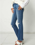 Sultana High Rise Slim Straight Jeans by Boutique 23