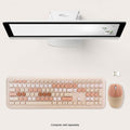Wireless Keyboard and Mouse Combo with Lime Beige Keys by Zerodamage Sahara Case LLC
