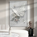 White Butterfly Wall Art by Tailored Canvases