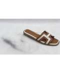 Arias Flat Sandal - White by Boutique 23