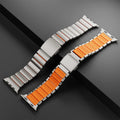 Premium Stainless Steel and Titanium Apple Watch Band | Soft Silicone Lining by Arleathercraft