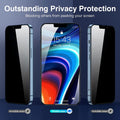 ZeroDamage Privacy Screen Protector (2-Pack) - iPhone 13 mini by Zerodamage Sahara Case LLC