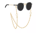 Unwritten Gold Flash Plated Leaf Design 27in Glasses or Face Mask Chain by Vanessa Jane