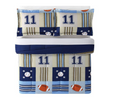 My World Denim and Khaki Sports Full/Queen Comforter Set by Vanessa Jane