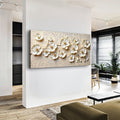 White Blossom Serenade Wall Art by Tailored Canvases