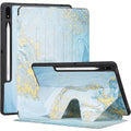 Inspire Series Blue Mable Folio Case - Galaxy Tab S8+ by Zerodamage Sahara Case LLC