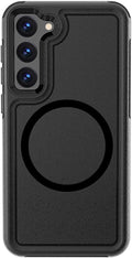 Bundle: Armor Series Case with Tempered Glass Screen and Camera Protector - Samsung Galaxy S23 by Zerodamage Sahara Case LLC