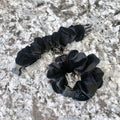 Black Velvet Buckle Scrunchie - No Snagging, No Tangles by Buckle Scrunchies by RE.STATEMENT