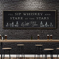 Sip Whiskey With You Bar Sign II by Tailored Canvases