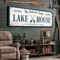 Personalized Lake House Sign IV by Tailored Canvases
