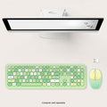 Wireless Keyboard and Mouse Combo with Lime Green Flush Keys by Zerodamage Sahara Case LLC
