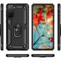 Black Military Kickstand Series Case - Samsung Galaxy S21 FE 5G by Zerodamage Sahara Case LLC