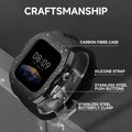 Luxury Mod Kit for Apple Watch 10/11 (42/46mm) - Silver Edition by Arleathercraft