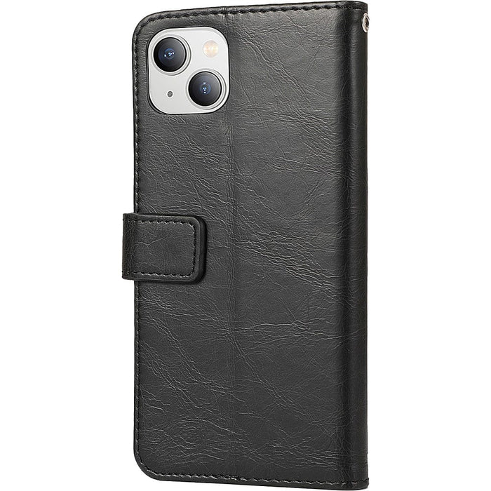 Indy Series Leather Wallet Case - iPhone 14 - CP00322 CP00323 by Zerodamage Sahara Case LLC