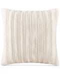 MADISON PARK Duke Ribbed Faux-Fur Decorative Pillow, 20 x 20 by Vanessa Jane