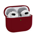 Burgundy Liquid Silicone Case - Apple AirPods 3 by Zerodamage Sahara Case LLC