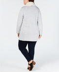 Style & Co. Womens Drapey Pocket Sweatercoat by Vanessa Jane