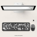 Wireless Keyboard and Mouse Combo - Full-Size Keyboard Black/Gray Keys by Zerodamage Sahara Case LLC