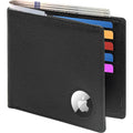 Black Genuine Leather Wallet Case - Apple AirTag by Zerodamage Sahara Case LLC