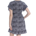 Michael Kors Women's Ruffle Short Sleeve Jewel Neck Above the Knee, Size Medium by Vanessa Jane