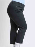 Curvy High Rise Wide Leg Trouser - Black by Boutique 23