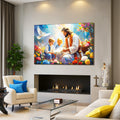 Jesus With Children Faith Wall Art IV by Tailored Canvases