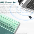 Wireless Keyboard & Mouse Combo - 85-Key RGB Keyboard by Zerodamage Sahara Case LLC