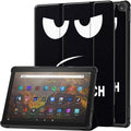 "Don't Touch Me" PU Leather Tri-Fold Folio Case - Amazon Fire HD 10 by Zerodamage Sahara Case LLC