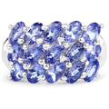 3.75 Carat Genuine Tanzanite .925 Sterling Silver Ring by Bids.com