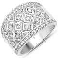 0.52 Carat Genuine White Diamond .925 Sterling Silver Ring by Bids.com