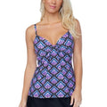 Island Escape Waterfall Gardens Printed Underwire Tankini Top by Vanessa Jane