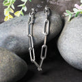 14K White Gold Wide Paperclip Chain (6.1mm) by Bids.com