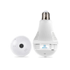 Silarius SIL-FISHBULB3MP 3MP WiFi, bulb fish-eye Camera,  app (IC See) , TF card, 2-Way Audio , app can switch bulb on - 1.29mm lens (SILVER COLOR)