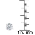 2Ct TW Round Lab Grown Diamond Studs 14K White Gold with Screw Backs by DailySale
