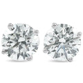 2Ct TW Round Lab Grown Diamond Studs 14K White Gold with Screw Backs by DailySale
