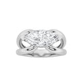 2Cttw Marquise Shaped Lab Grown Diamond (F/VS) East West Solitaire Engagement Ring 14K Gold by Fine Color Jewels