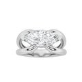 2Cttw Marquise Shaped Lab Grown Diamond (G/VS) East West Solitaire Engagement Ring in 14K Gold by Fine Color Jewels